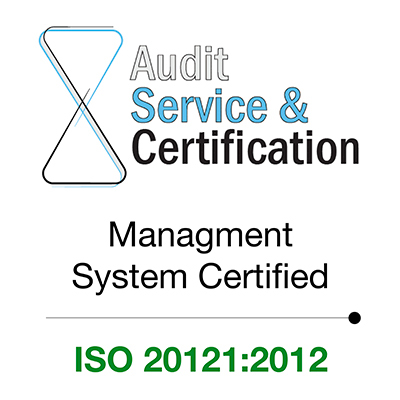 Management System Certification ISO 20121:2012.